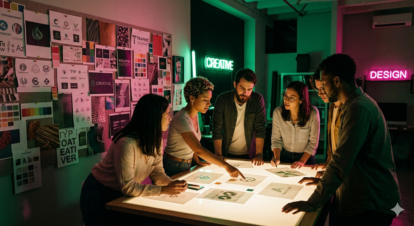 Outnas Brand Design Team at Work