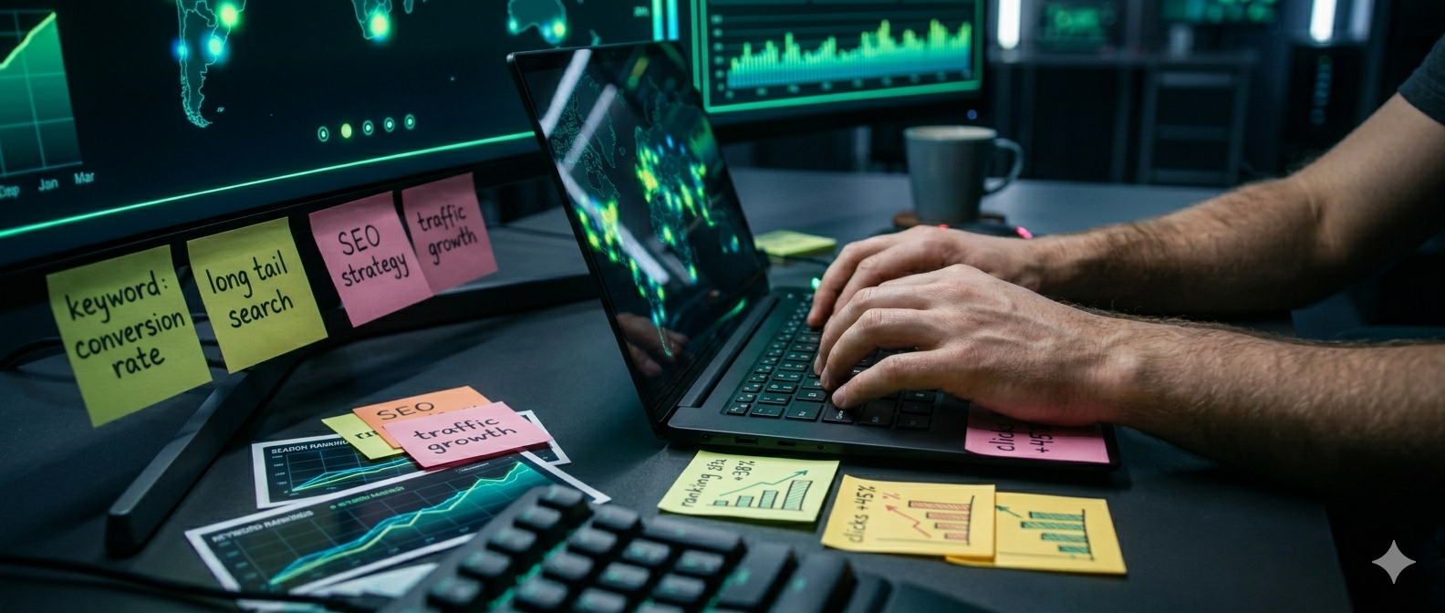 SEO Specialist at work